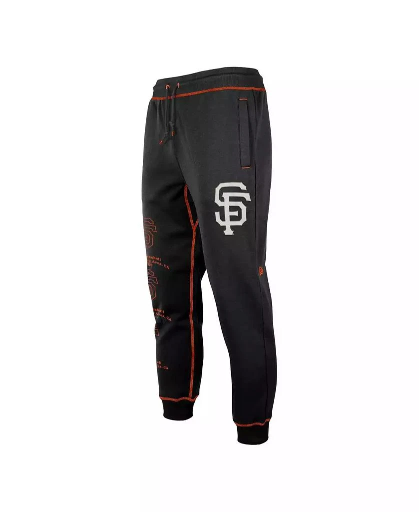 New Era Men's Black San Francisco Giants Team Split Jogger Pants 3