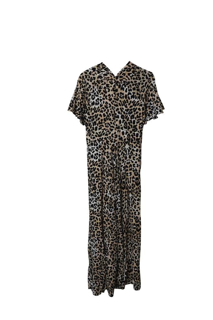 Temperley London Wild Cat Midi Dress in Animal Print Viscose 5