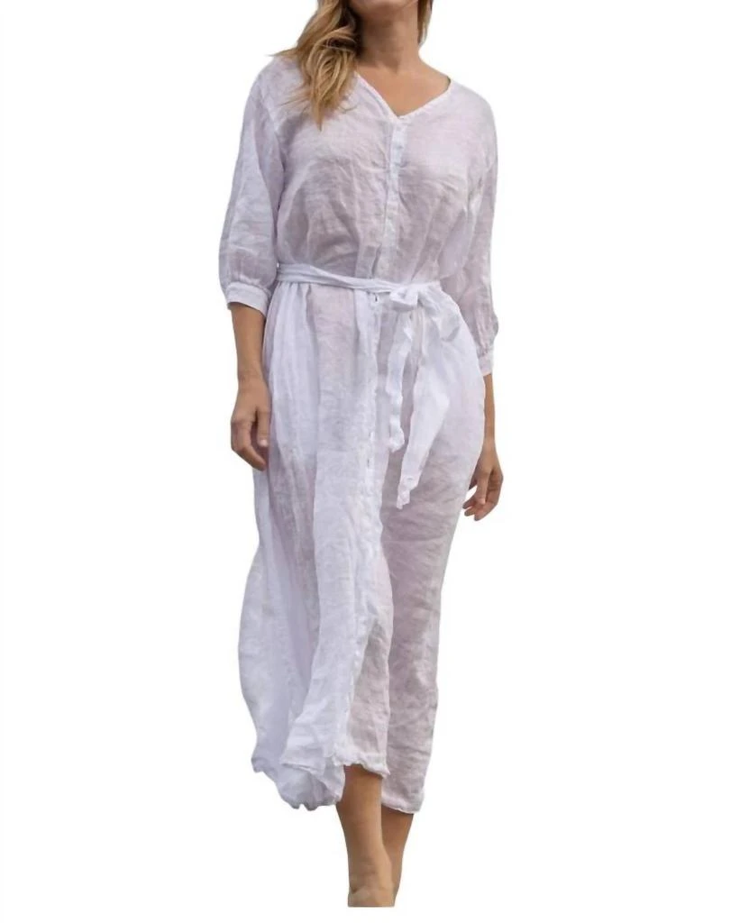 Cp Shades Corine Linen Maxi Dress 1