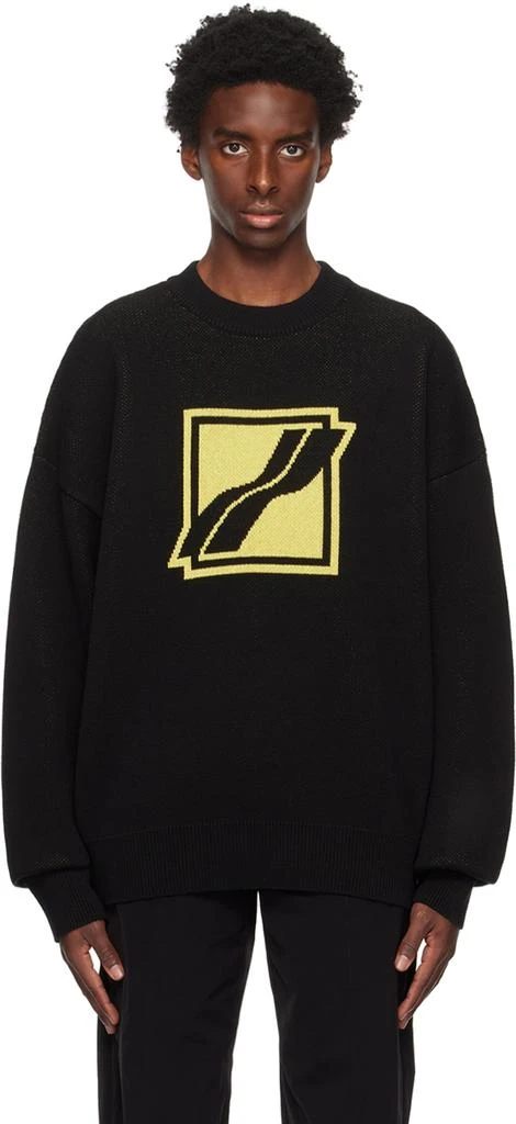 We11done Black Crewneck Sweater 1