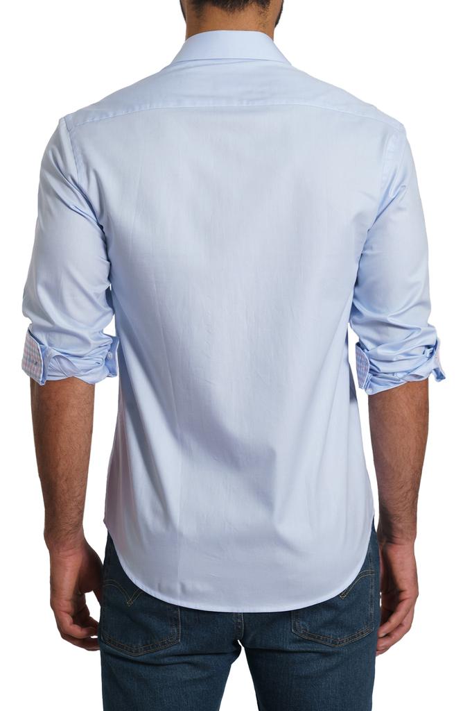Jared Lang Solid Pima Cotton Button-Up Shirt