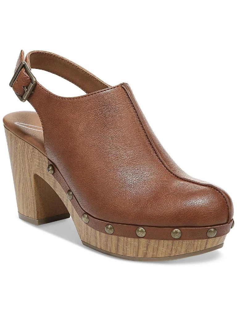 ZODIAC Chessa-Clog Womens Leather Ankle Strap Clogs 5