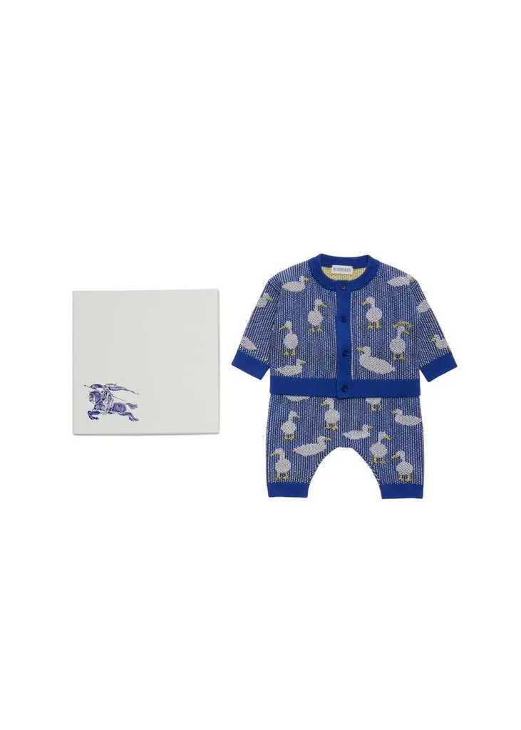 Burberry Duck wool cashmere blend two-piece baby gift set 2