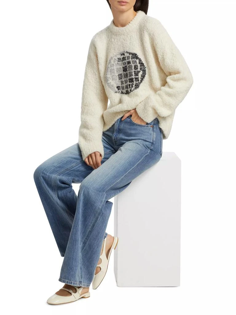 Lingua Franca Hand-Knit Disco Ball Sweater 2