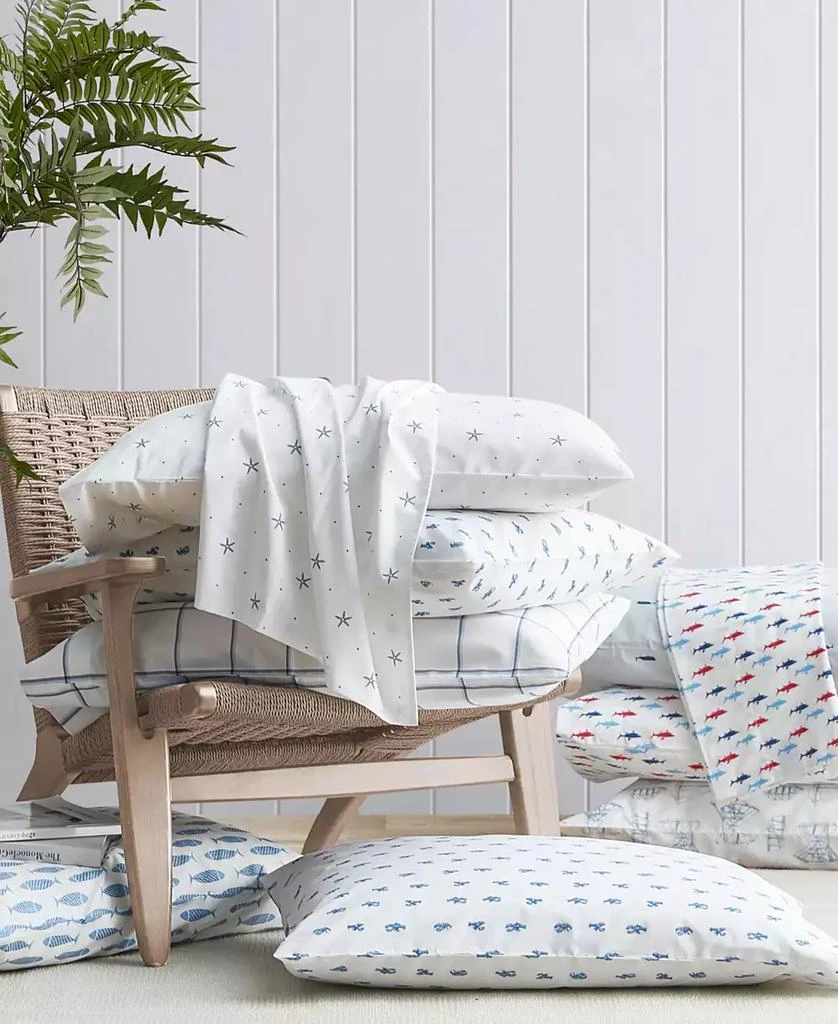 Nautica CLOSEOUT! Cotton Percale 3-Piece Sheet Set 6