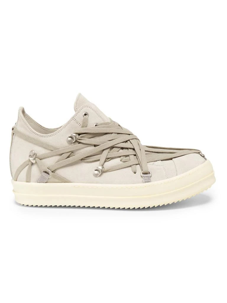 Rick Owens Megalace Low Leather Sneakers 1