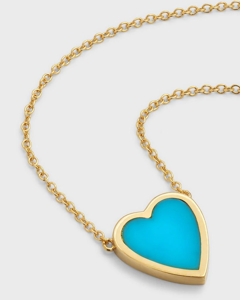 Jennifer Meyer 18k Mini Inlay Heart Necklace 3