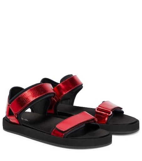 The Row Hook and Loop leather sandals 1