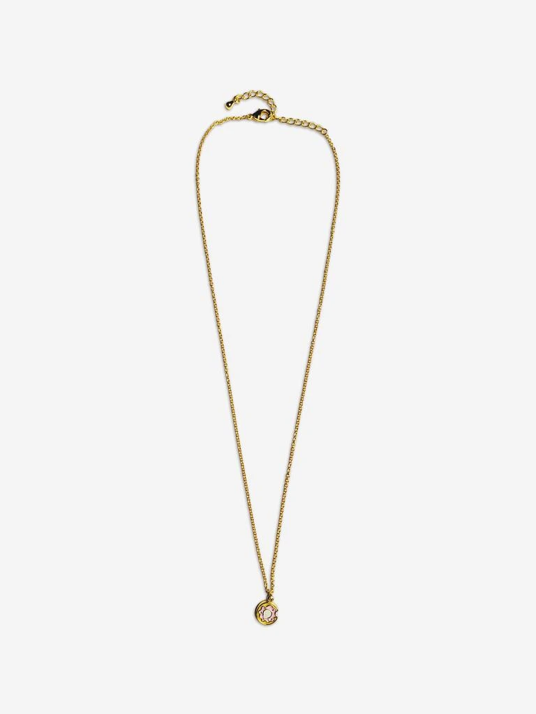 Secret Spoils Secret Spoils Girls Yellow Doughnut Necklace in Gold (40cm)