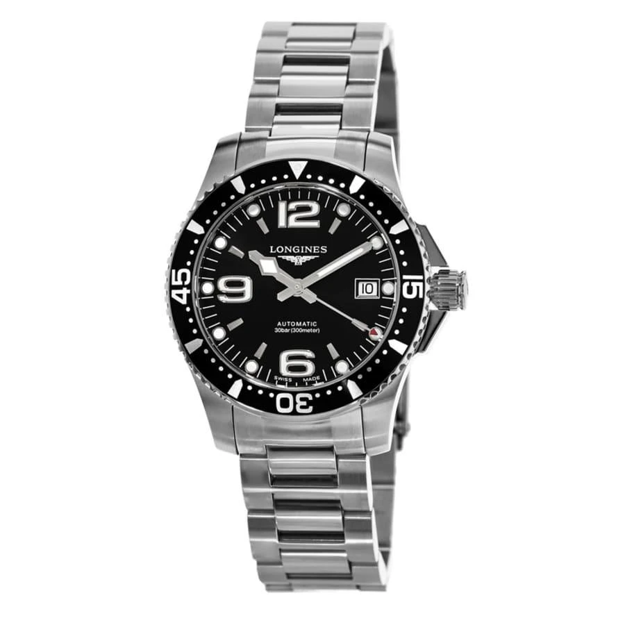 Longines HydroConquest Automatic 39mm Black Dial Steel Men's Watch L3.741.4.56.6 1