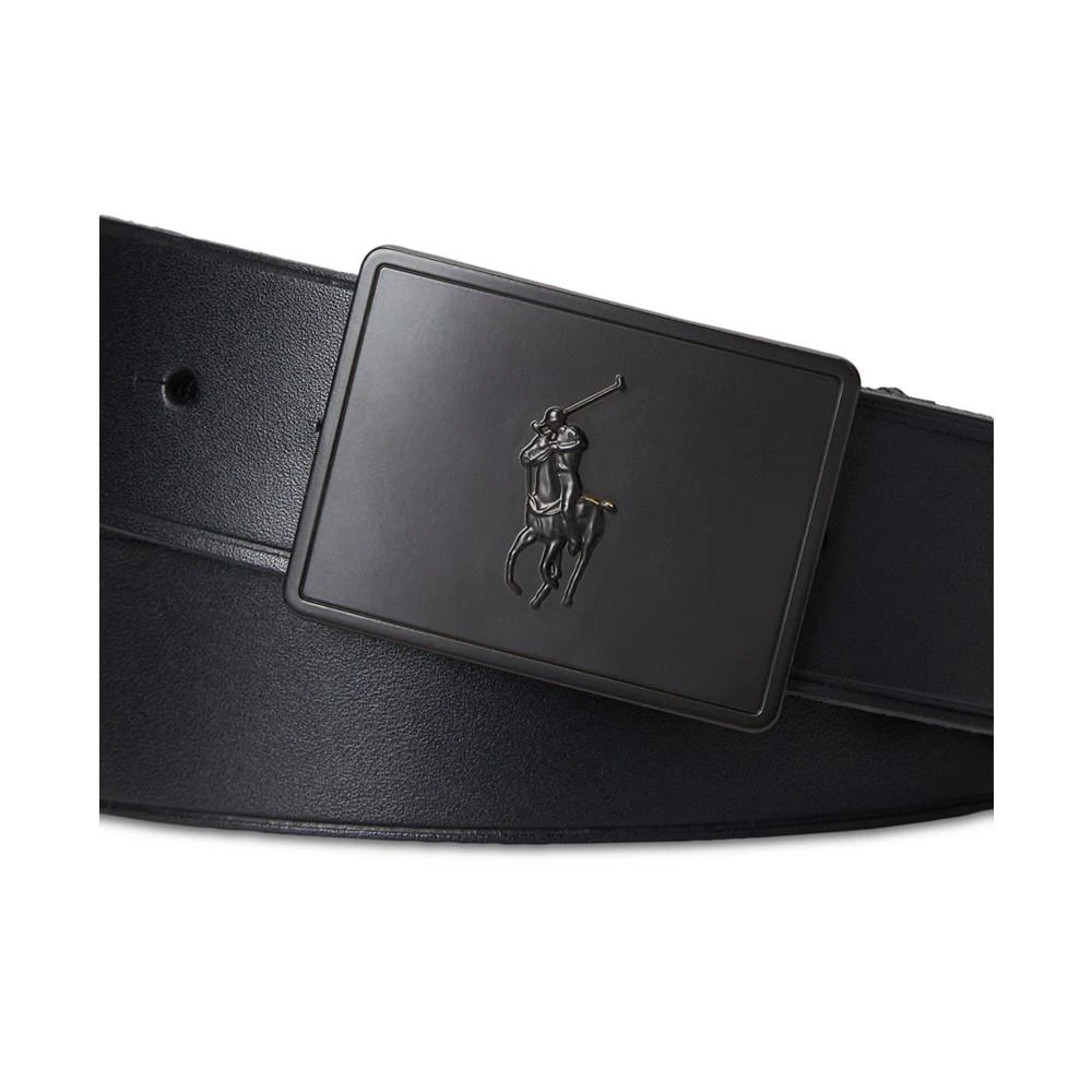 Polo Ralph Lauren Men's Plaque-Buckle Leather Belt 2