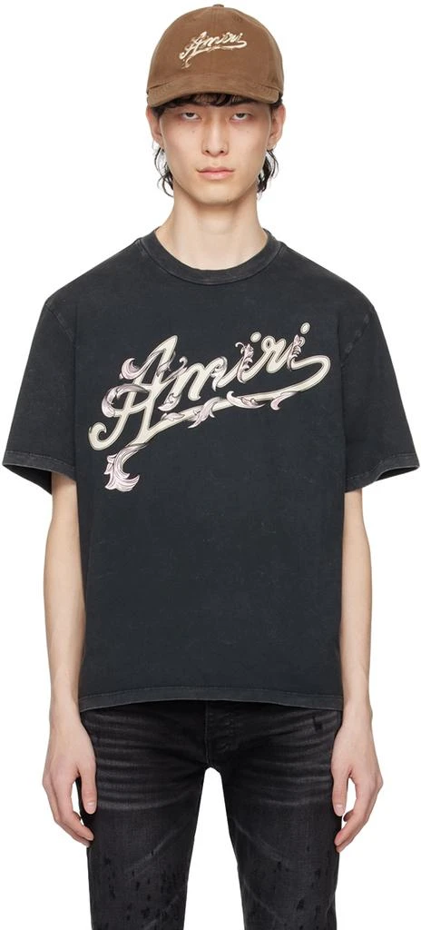 AMIRI Black Filigree T-Shirt 1