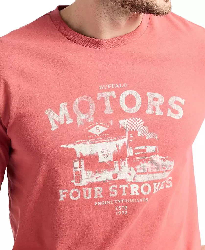 BUFFALO David Bitton Men's Trokes Graphic with Motors Print T-Shirt 3