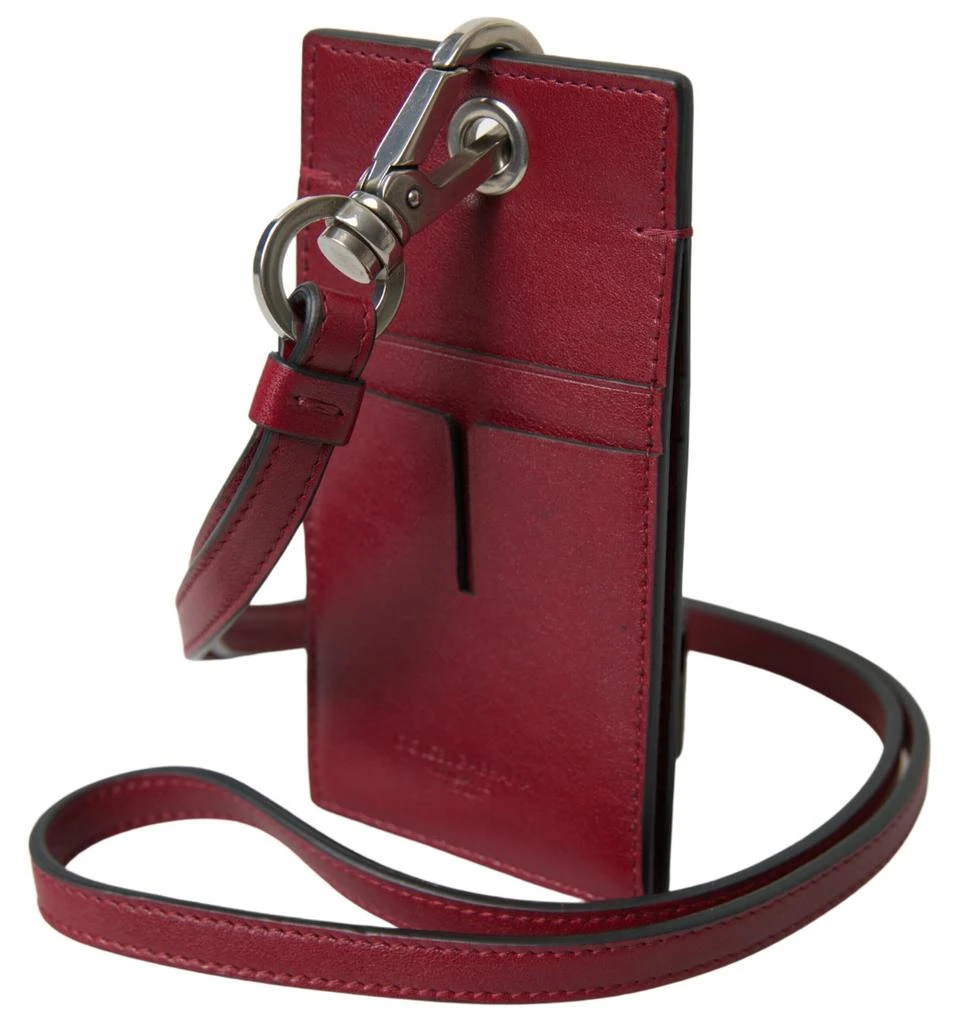 Dolce 
Gabbana Leather Lanyard Logo Slim Card Holder Men Men
s Wallet 2