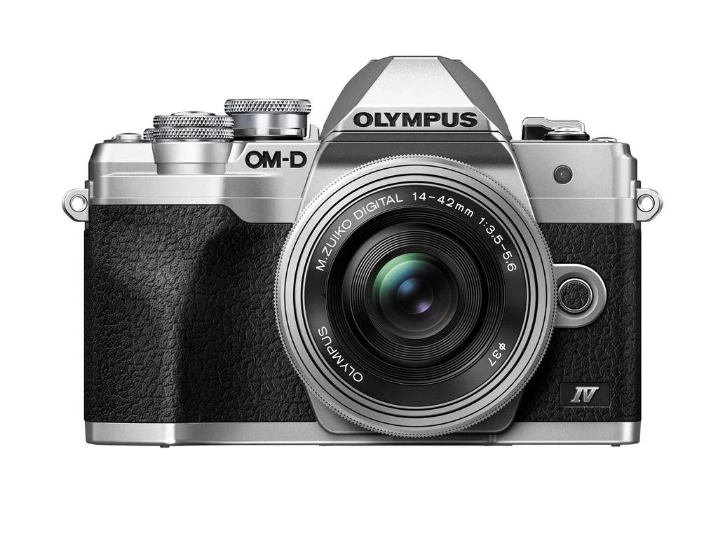 OM SYSTEM OM SYSTEM Olympus E-M10 Mark IV Silver Micro Four Thirds System Camera M.Zuiko Digital ED 14-42mm F3.5-5.6 EZ kit 20MP Sensor 5-Axis Image Stabilization 4K Video Wi-Fi
