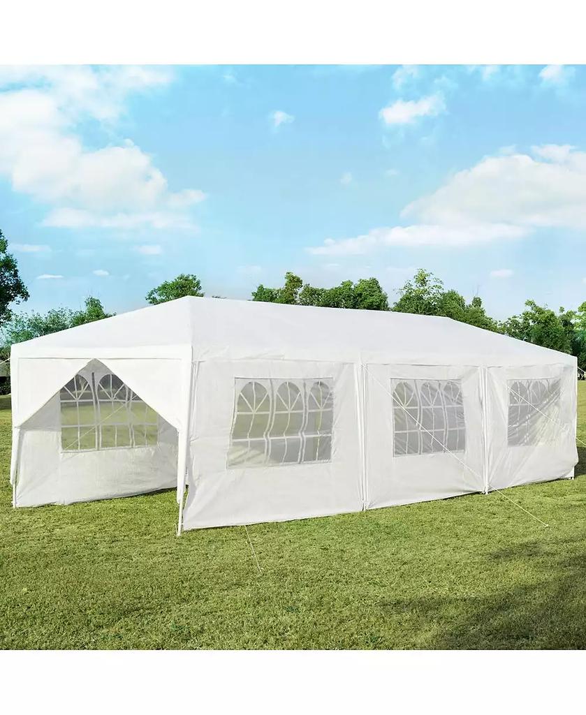 GIVIMO 10 x 30 Feet Outdoor Canopy Tent with 6 Removable Sidewalls and 2 Doorways