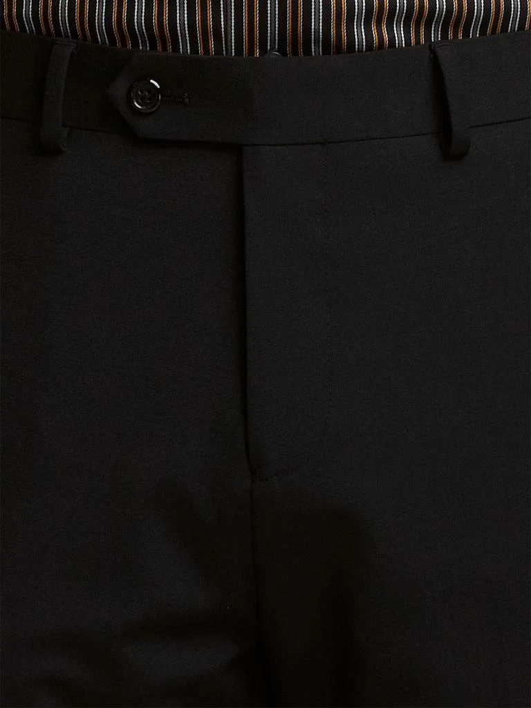 Paul Fredrick Wool Stretch Bengaline Flat Front Suit Pants 4