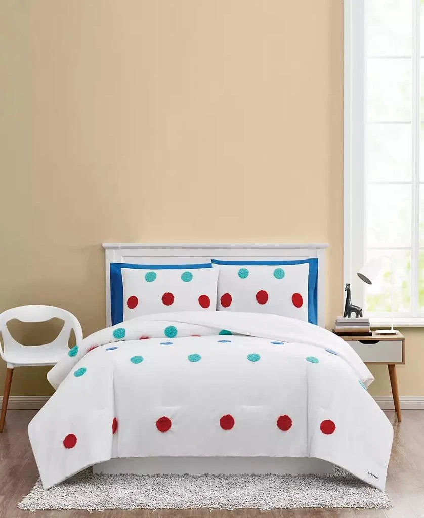 Crayola Fuzzy Dot 3 Piece Comforter Set 1