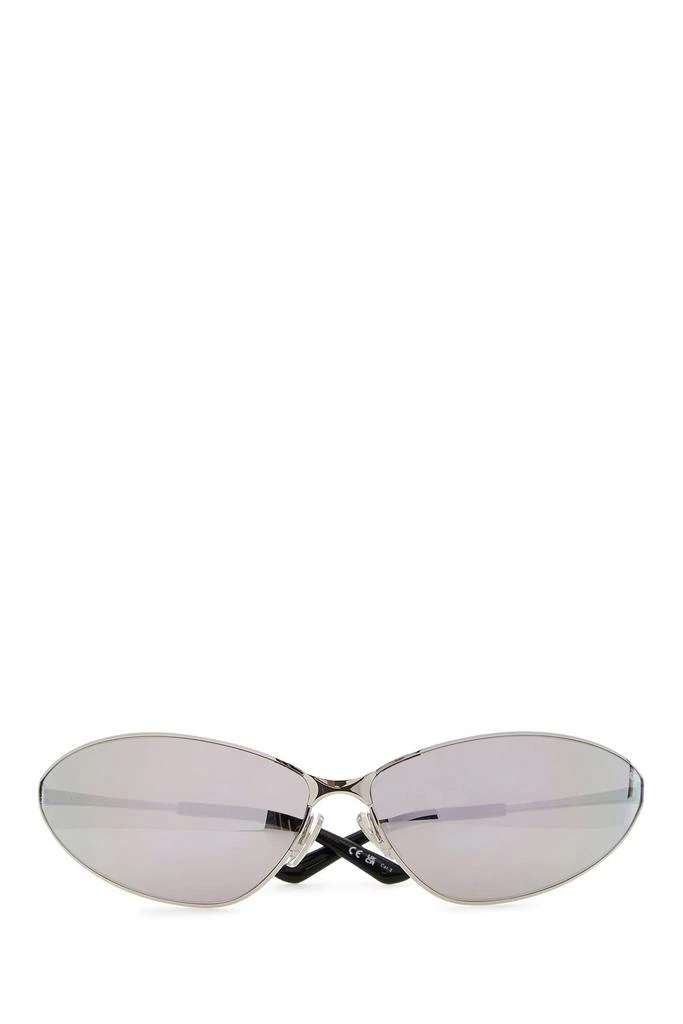Balenciaga Silver metal Razor sunglasses 2
