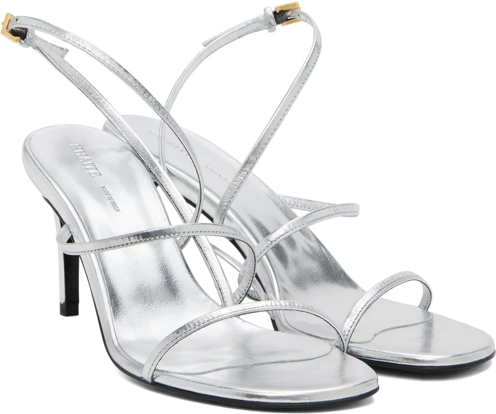 Khaite Silver Loop Heeled Sandals 4