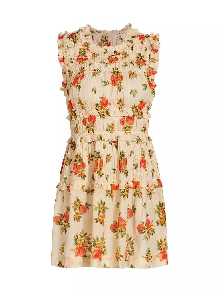 DÔEN Martha Floral Smocked Minidress