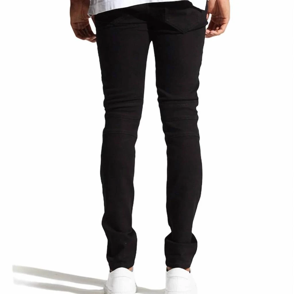 EMBELLISH Spencer Biker Jeans In Black 2