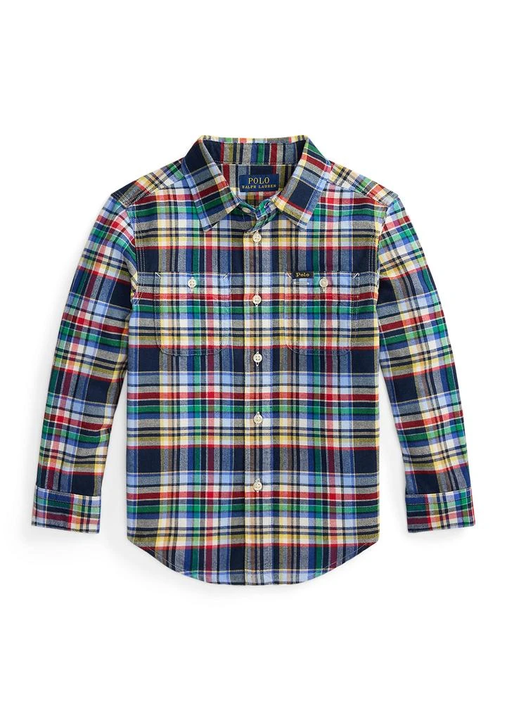Ralph Lauren Boys 2-7 Plaid Brushed Cotton Oxford Work shirt