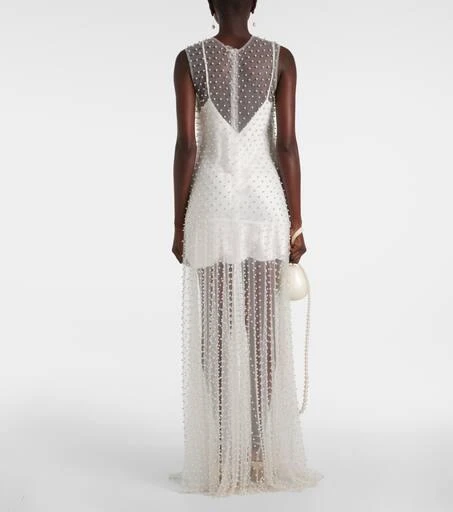 Norma Kamali Embellished mesh gown 3