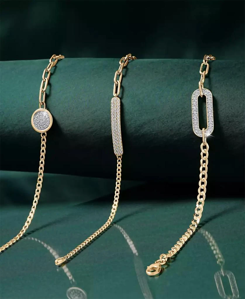 Audrey by Aurate Diamond Link Two-Chain Bracelet (3/4 ct. t.w.) in Gold Vermeil, Created for Macy's 5