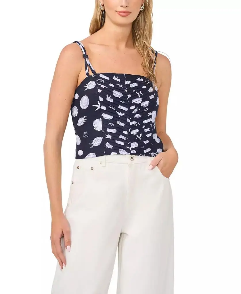 1. State Women's Rayon-Blend Pin Tuck Tank Top