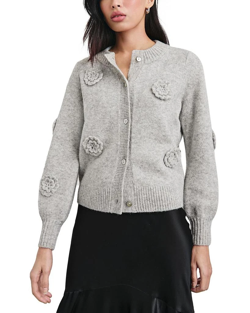 Rails Francesca Flower Appliqué Cardigan 1