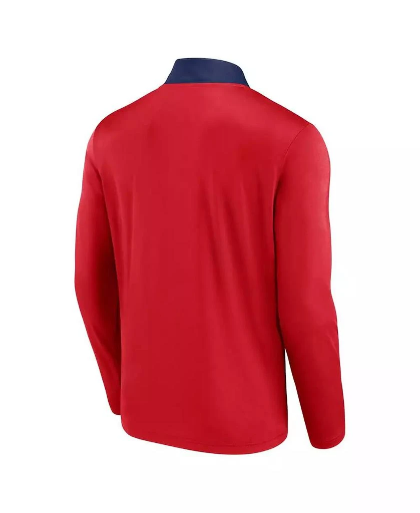 Fanatics Men's Red Los Angeles Angels Unstoppable Quarter-Zip Top 3