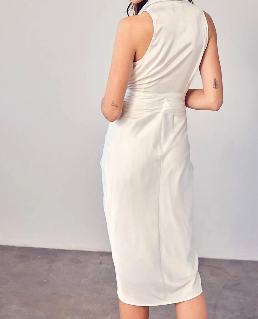 DO+BE Do+Be - Sleeveless Collared Front Tie Dress 3