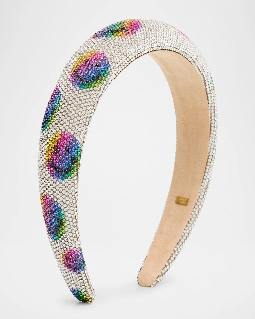 Bari Lynn Girl
s Smile Crystal Puffy Headband