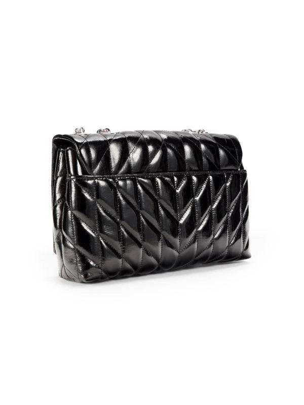 Karl Lagerfeld Paris Lafayette Quilted Patent Leather Shoulder Bag 4