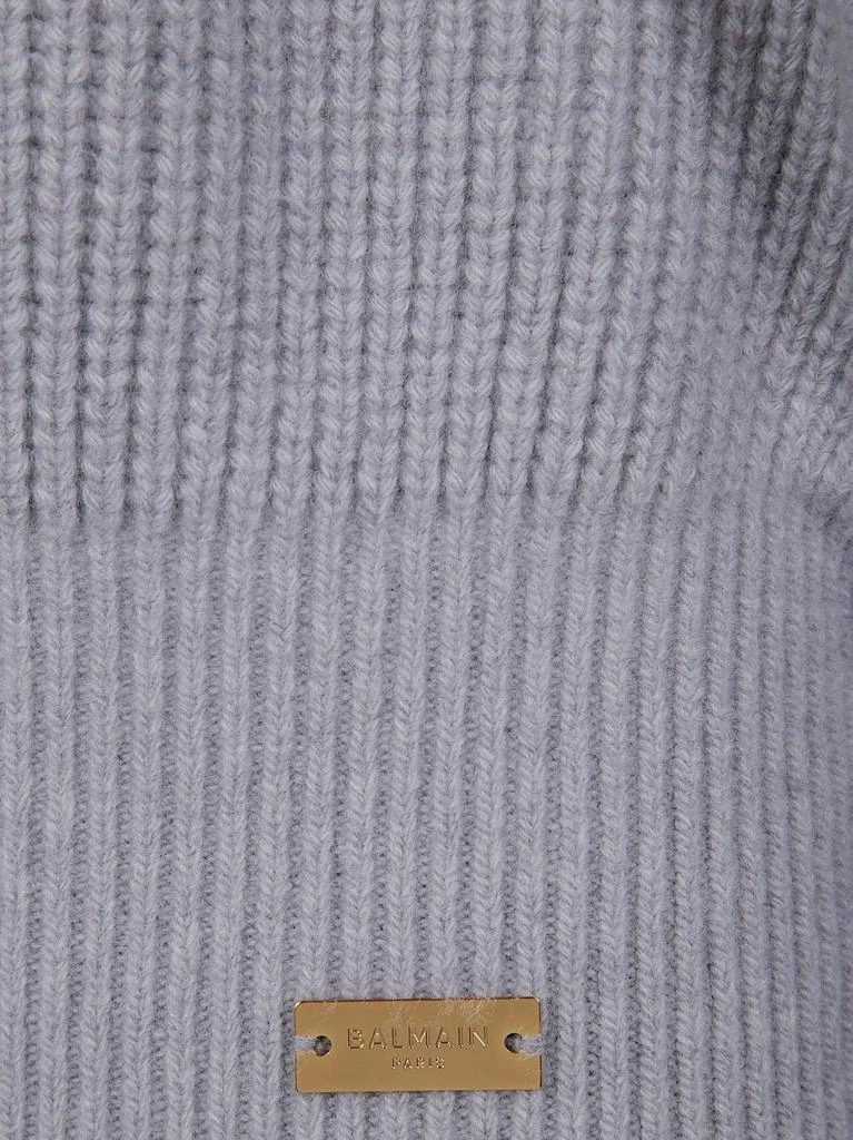 Balmain Balmain High-Neck Ribbed Knit Jumper 3