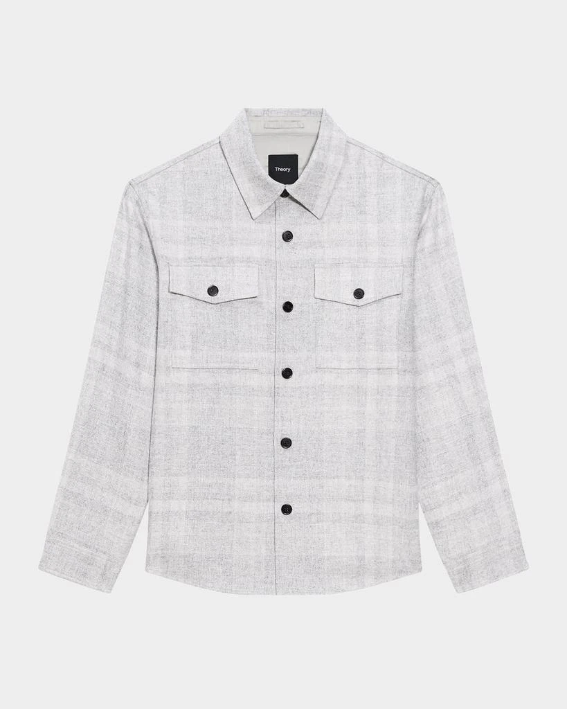 Theory Men's Two-Pocket Check Overshirt 1