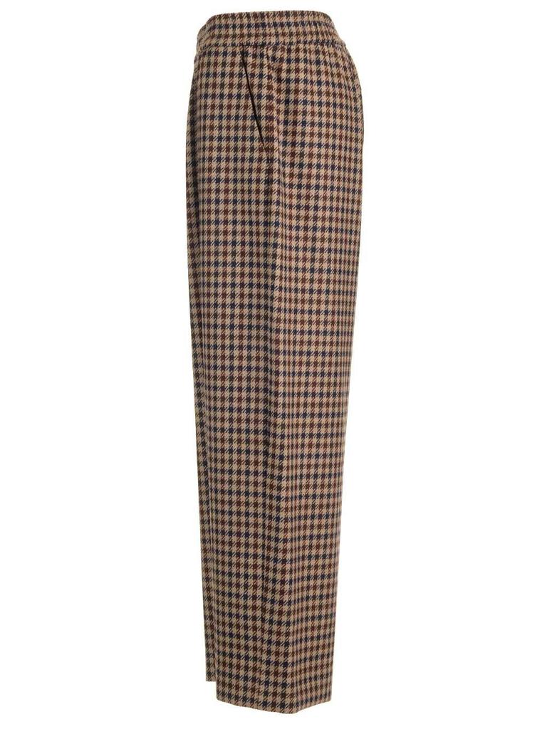 【送料&関税込】Weekend Max Mara Nebbie Wide-leg Trousers Wide-fit cotton gabardine trousers, beige | Weekend Max Mara