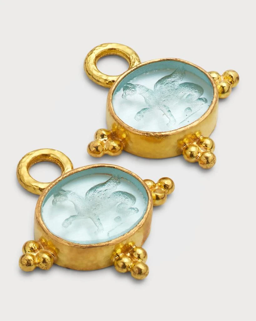 Elizabeth Locke Crystal Grifo Earring Pendants, Crystal 3