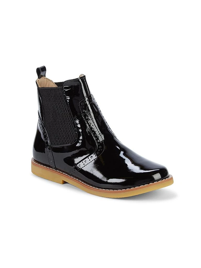 Elephantito Girl's Patent Leather Booties 1