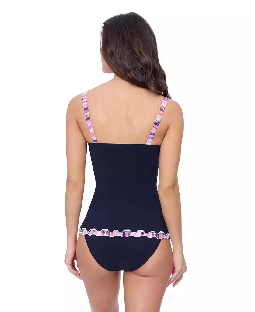 Profile by Gottex Riga E Cup Solid Center Ruched Tankini