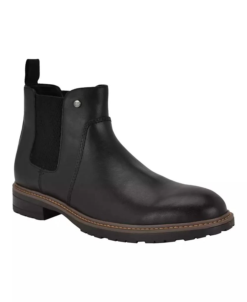 Tommy Hilfiger Men\'s Sesame Chelsea Dress Boots Burnished Brown 8.5M Shop Men main image 2