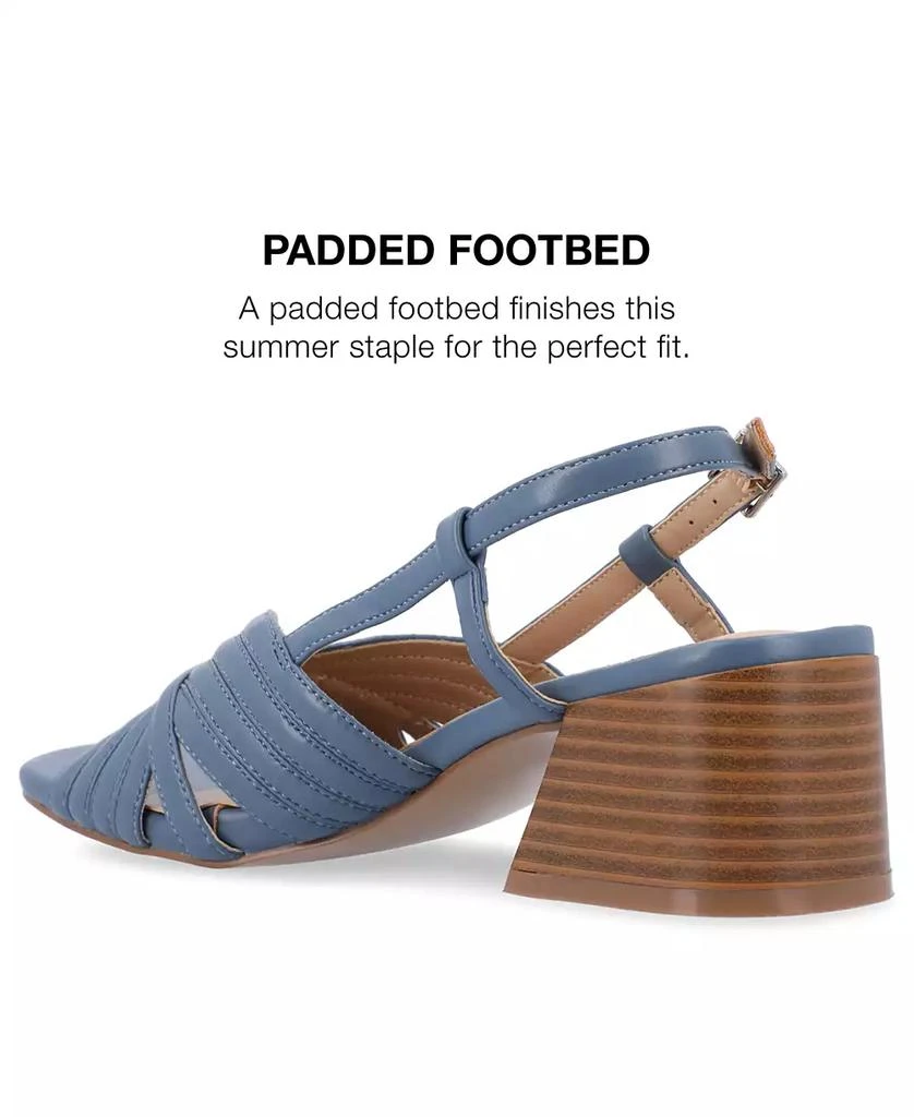 Journee Collection Women's Kirsi Square Toe Sandals 8