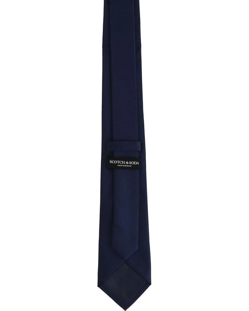 Scotch & Soda Scotch & Soda Solid Navy Tie 3