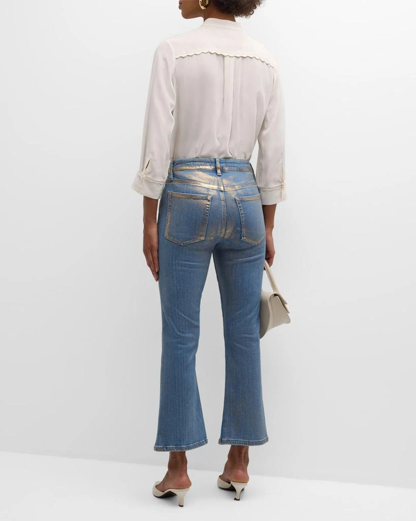 FRAME Scallop-Trim Silk Shirt 6