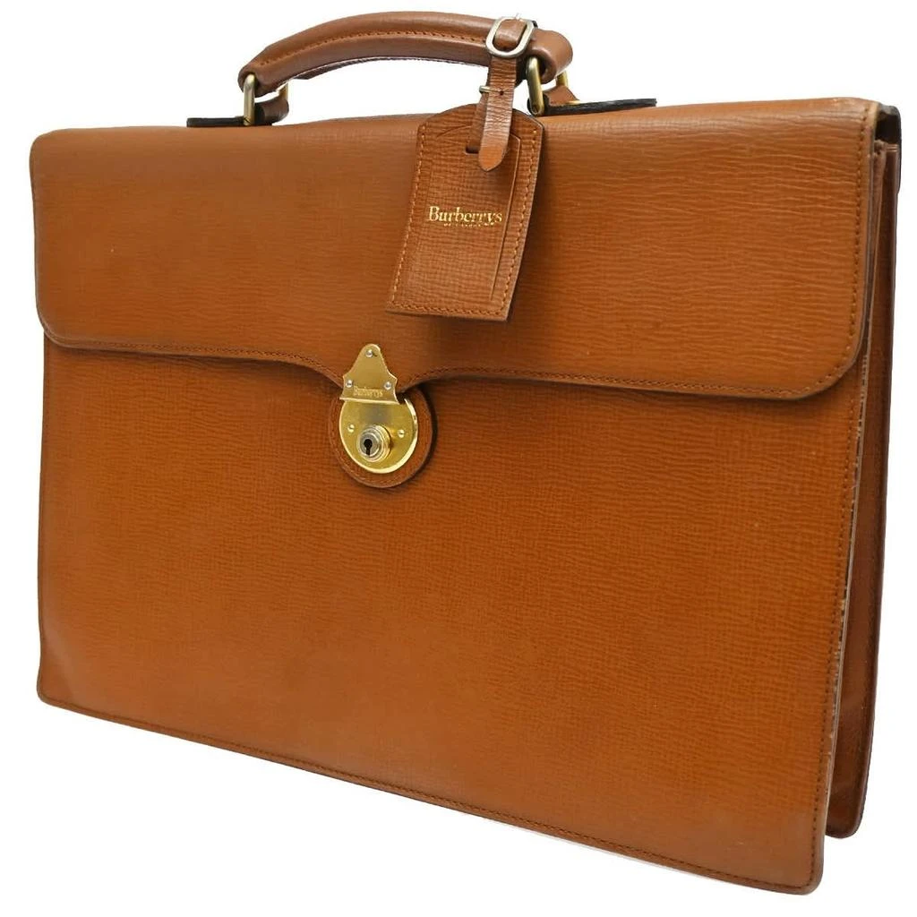 Burberry Dk88 Briefcase Bag Leather Leather Briefcase Bag (Pre-Owned) 1
