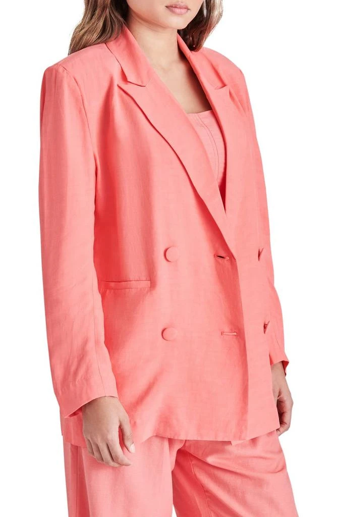 Steve Madden Baldwin Oversize Double Breasted Blazer 3