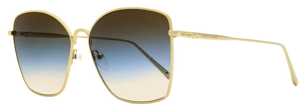 Longchamp Roseau Gradient Square Sunglasses in Gold/Smoke Longchamp Roseau 60mm Gradient Square Sunglasses | Nordstromrack main image 3