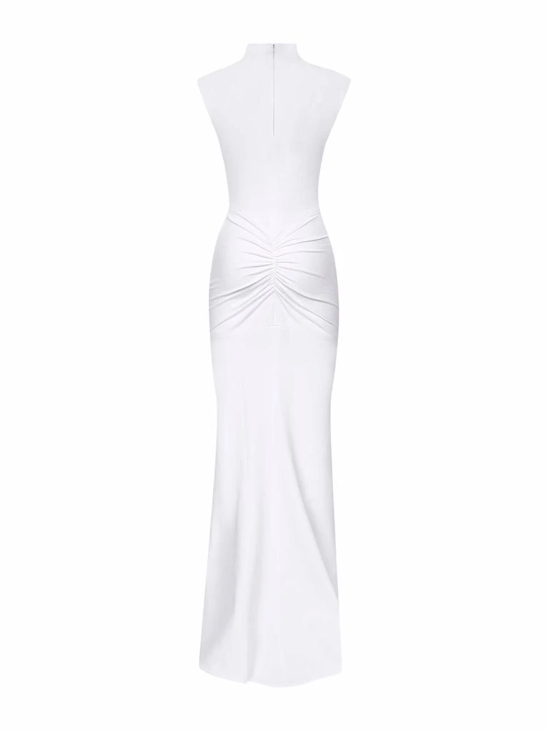 Jacquemus JACQUEMUS | White jersey crepe The Alba long dress | Women | S - Dresses & Skirts - BeyondStyle Jacquemus JACQUEMUS | White jersey crepe The Alba long dress | Women | S - Dresses & Skirts - BeyondStyle