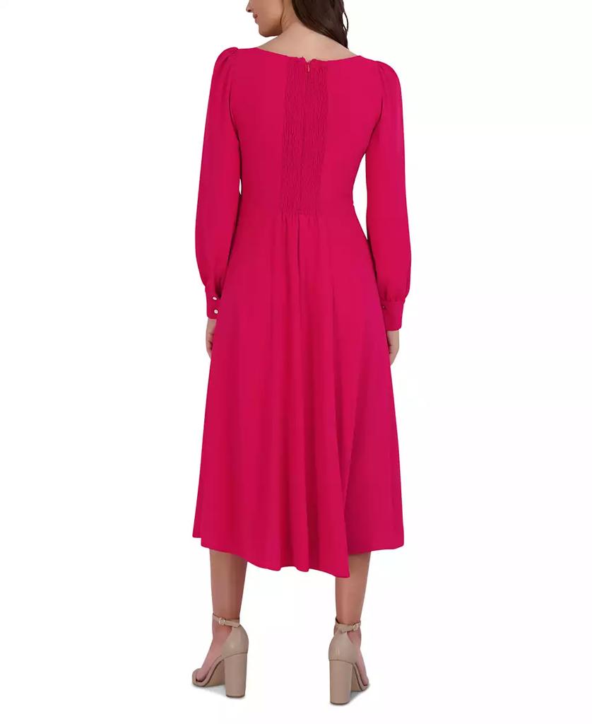 julia jordan Women's Long-Sleeve Midi Dress